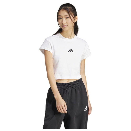 Adidas Γυναικεία κοντομάνικη μπλούζα Future Icons Small Logo Baby Tee